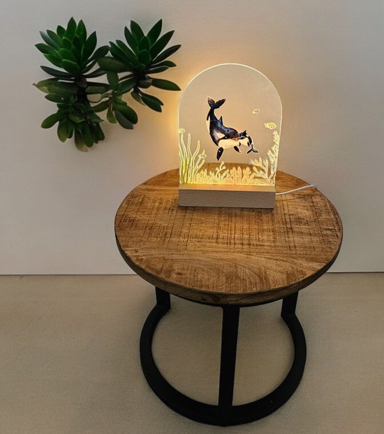 Orka's nachtlampje baby/kinderkamer - led lamp