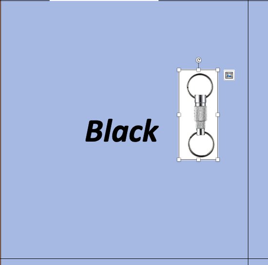 Sleutelhanger - Black