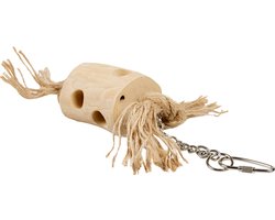 Duvoplus - Speelgoed Voor Dieren - Vogel - Koffiehout Snack Boomstam S - 24cm Bruin - 1st
