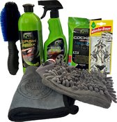 Autowas Pakket-7 + 1 delig-Reiniging set-Exterieur-Interieur-Shampoo