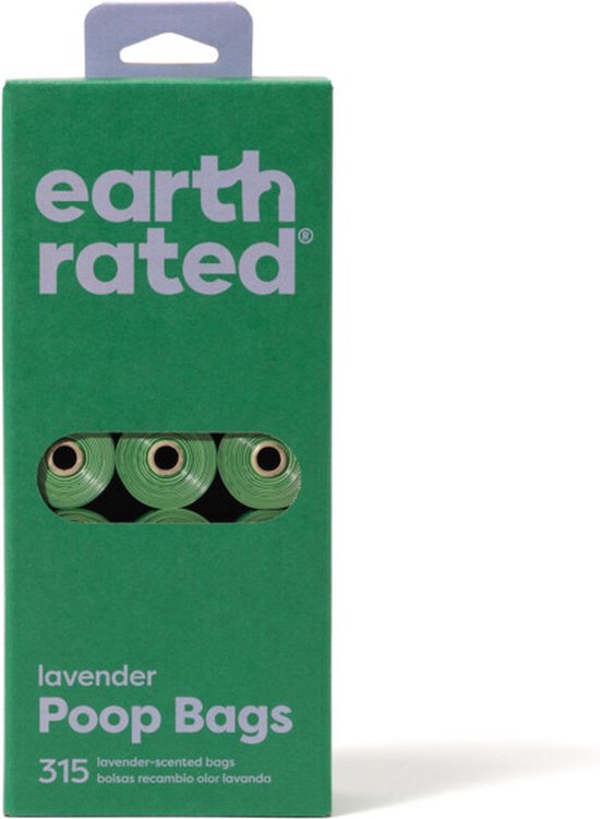Earth Rated Poepzakjes Lavendel Groen - - 315 stuks - Earth Rated