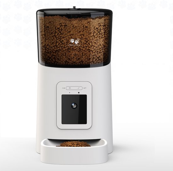 Pretty Paws PP003 Automatische Voerbak 6000g Wit met Camera