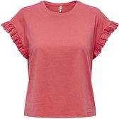 Only T-shirt Onliris S/s Emb Top Jrs Noos 15255618 Rose Of Sharon Dames Maat - S