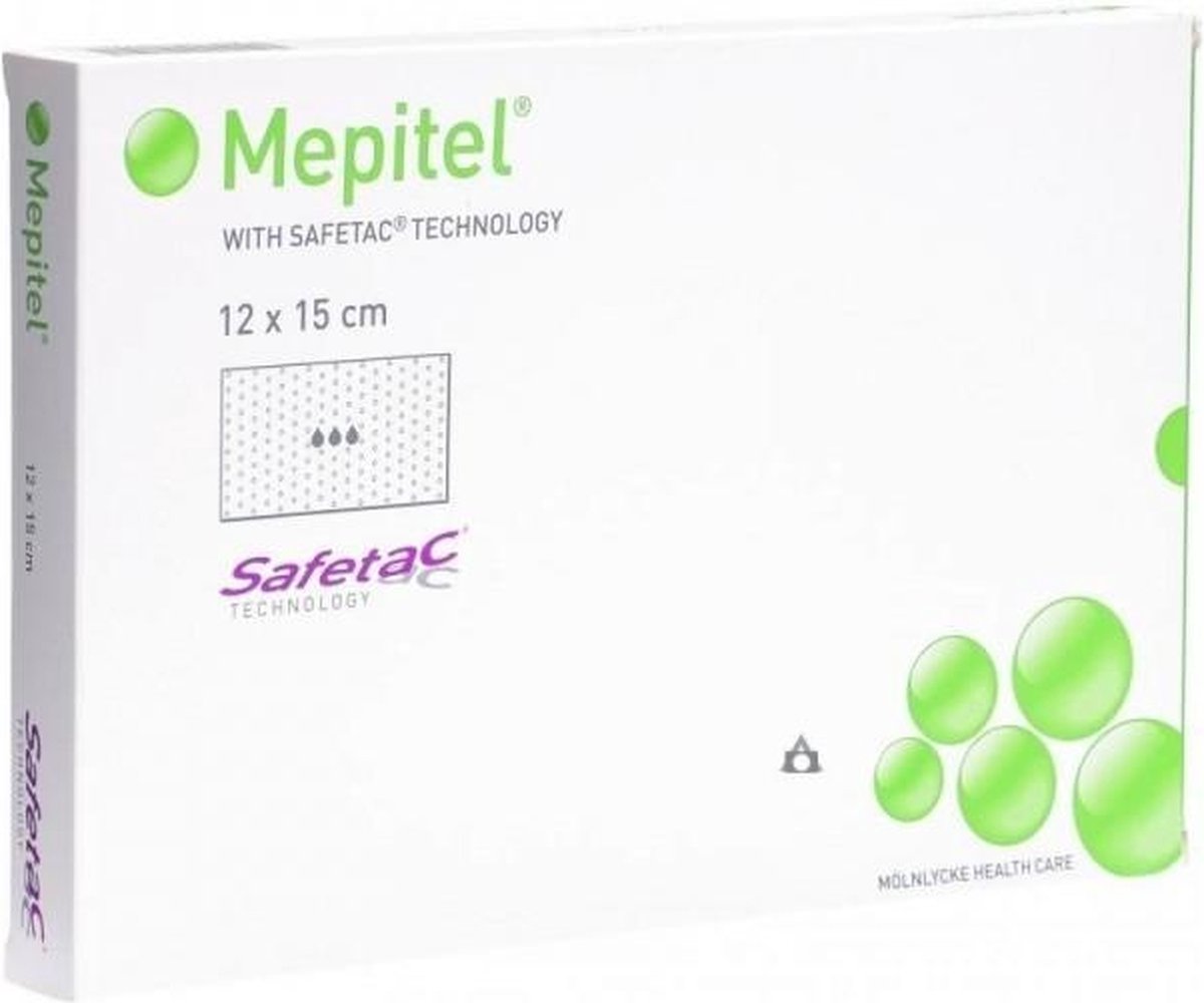 Mepitel siliconen wondcontactlaag 12x15cm Molnlycke