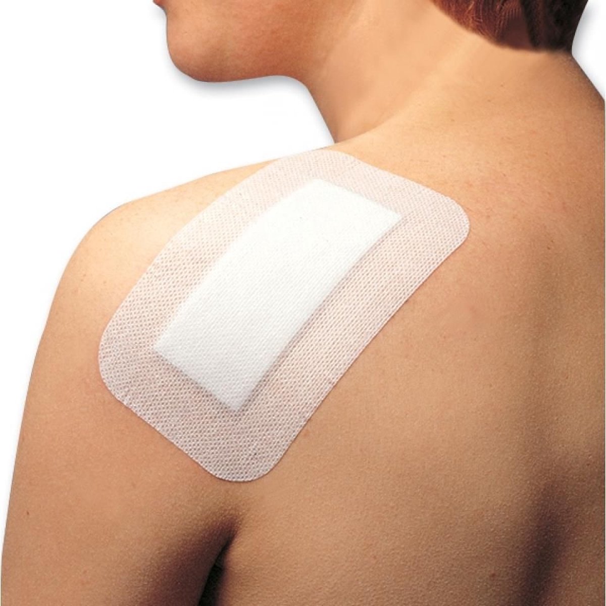 Goedkoopste Kliniplast Island waterdichte eilandpleister 9x10cm Klinion - Wit - Non woven - XL pleister - Waterdicht