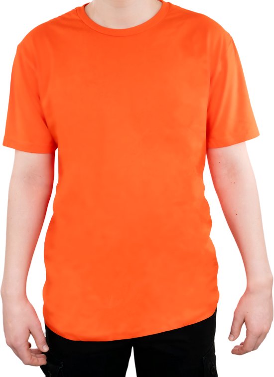 Koningsdag T-shirt Oranje T-shirt Unisex Kingsdag Maat M - Merkloos