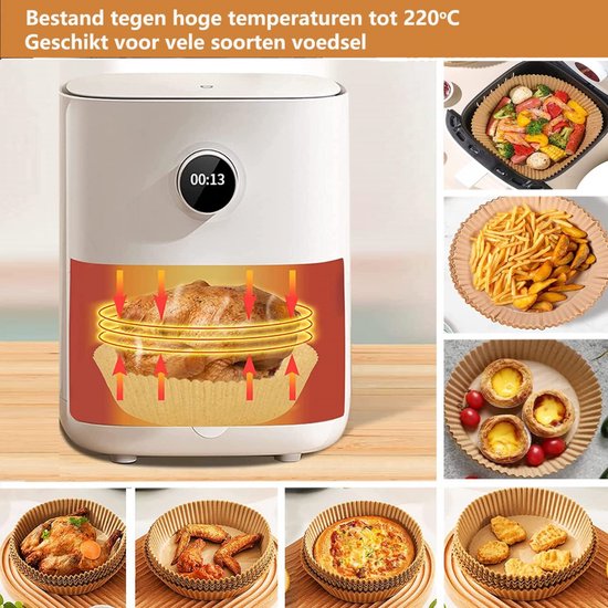 SHEPIN 4 stuks siliconen vorm voor heteluchtfriteuse, 20 cm, accessoires voor airfryers, herbruikbare heteluchtfriteuse, mand, bakvorm, accessoires, siliconen inzetstuk