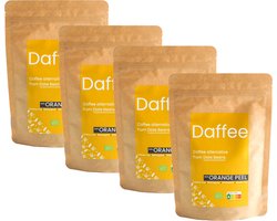 Daffee koffie, dadel koffie, een duurzame en heerlijke koffie alternatief gemaakt van geüpcycled dadel bonen, gezond, organisch, en caffeine vrij. gemixed met natural orange peels (4*250gr) Daffee koffie, dadel koffie, een duurzame en heerlijke koffie alternatief gemaakt van geüpcycled dadel bonen, gezond, organisch, en caffeine vrij. gemixed met natural orange peels (4*250gr)