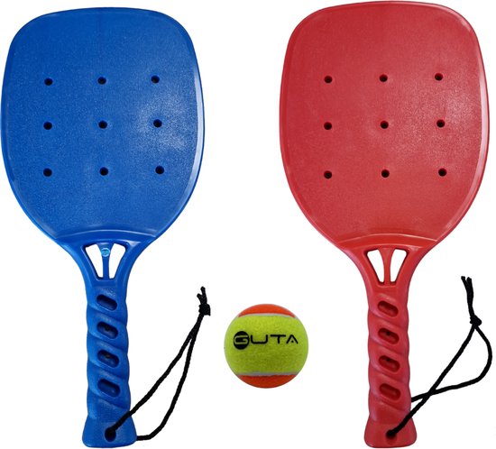 Pickleball Racket Set Rood+Blauw Set + Stage 2 bal, Hufterproof | bol
