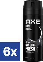 Axe Black Frozen Deo Spray - 6 x 150 ml