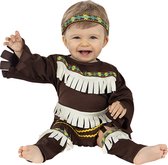 FUNIDELIA Indiaan Kostuum voor baby - Maat: 81 - 92 cm - Bruin