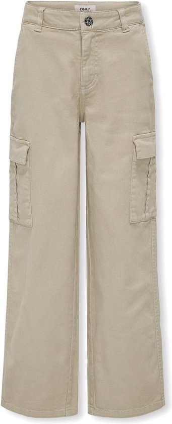 ONLY KOGYARROW-VOX STR CARGO PANT PNT NOOS Meisjes Broek - Pumice Stone - Maat 116