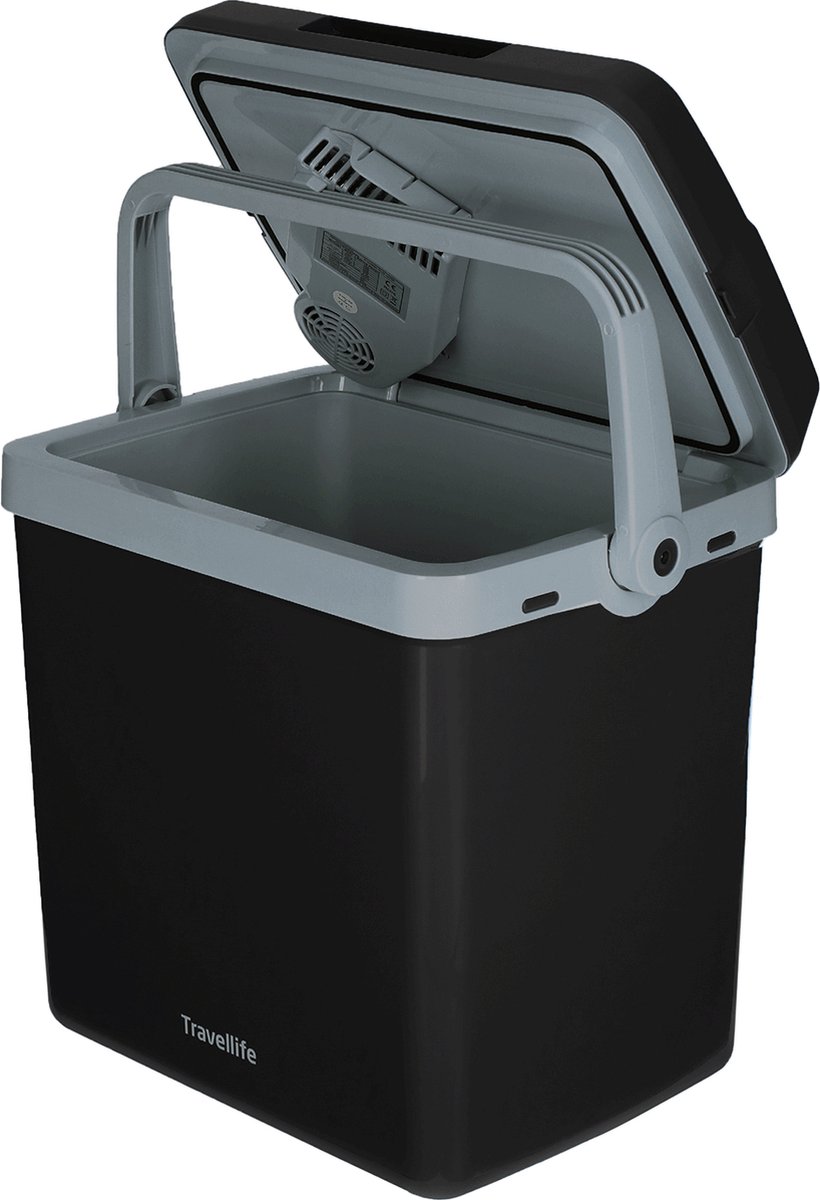 Bol.com Travellife TL32 Thermo-Elektrische Koelbox Antraciet - 25L - AC/DC - 12V/230V - Geschikt voor 1,5 L flessen aanbieding