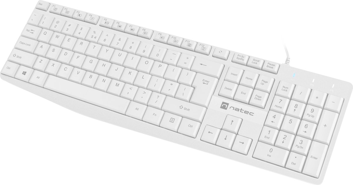 TOETSENBORD NATEC NAUTILUS US LAY-OUT WIT
