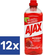 Ajax Red Flowers Allesreiniger (Voordeelverpakking) - 12 x 1 l