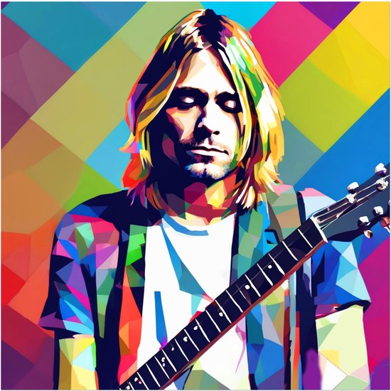Kurt Cobain posters | Nirvana poster 50 x 50 cm (papier) | nirvana | muurdecoratie