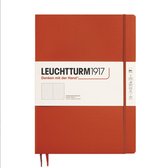 Leuchtturm notitieboek fox red lined master slim hardcover a4+ 225x315mm