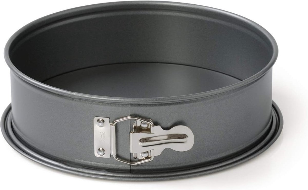 Gourmet Springvorm 24 cm rond met platte bodem ronde bakvorm lekvrij anti-aanbaklaag hittebestendig tot 230 °C