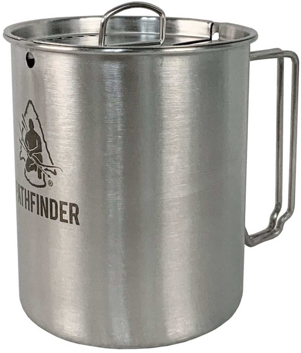 RVS Drinkbeker 0,75 L met deksel