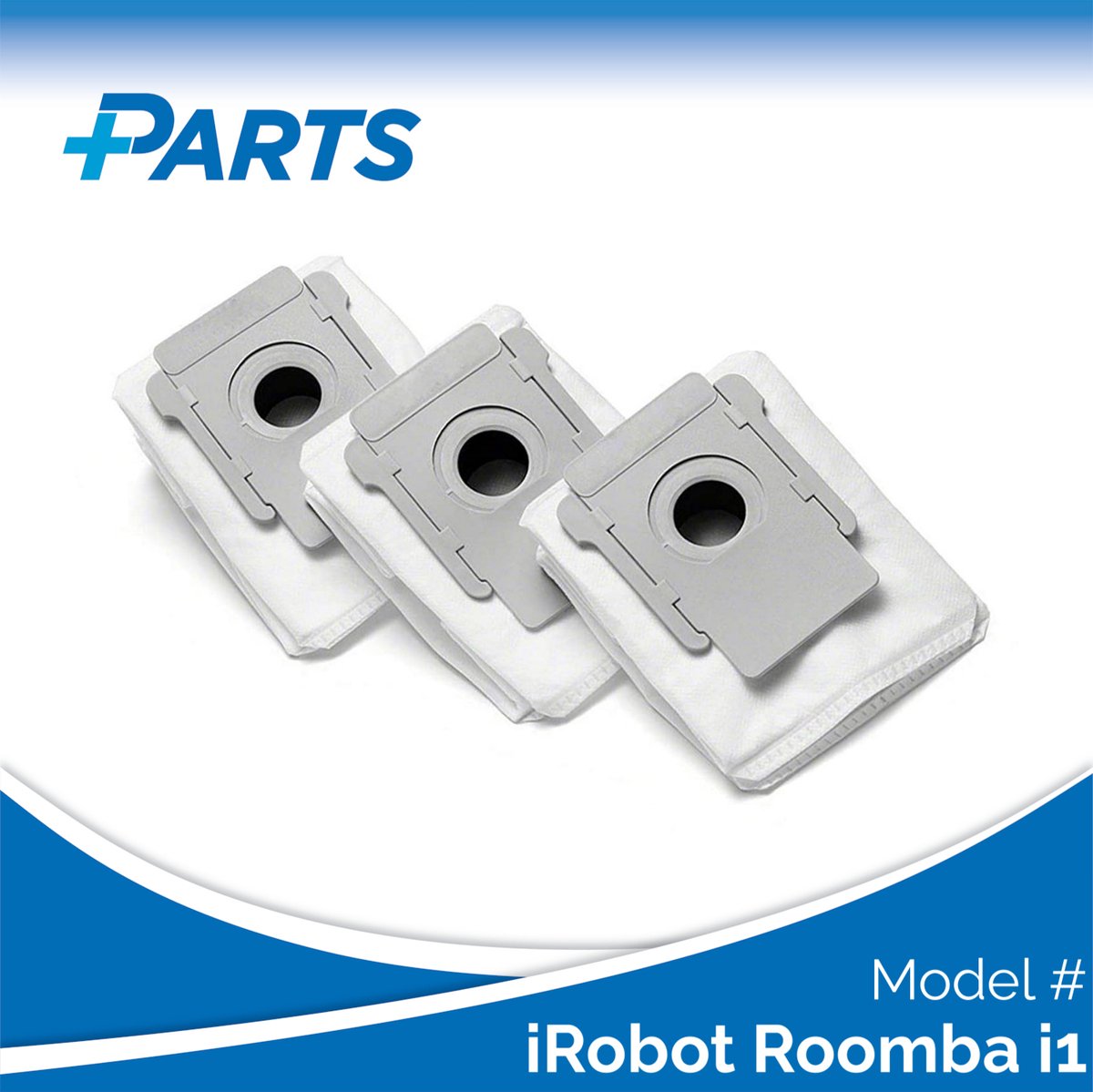 Plus.Parts iRobot Roomba i1 Stofzakken (3 Stuks, Plus.Parts® alternatief voor 4626194 / 4640235) Overig