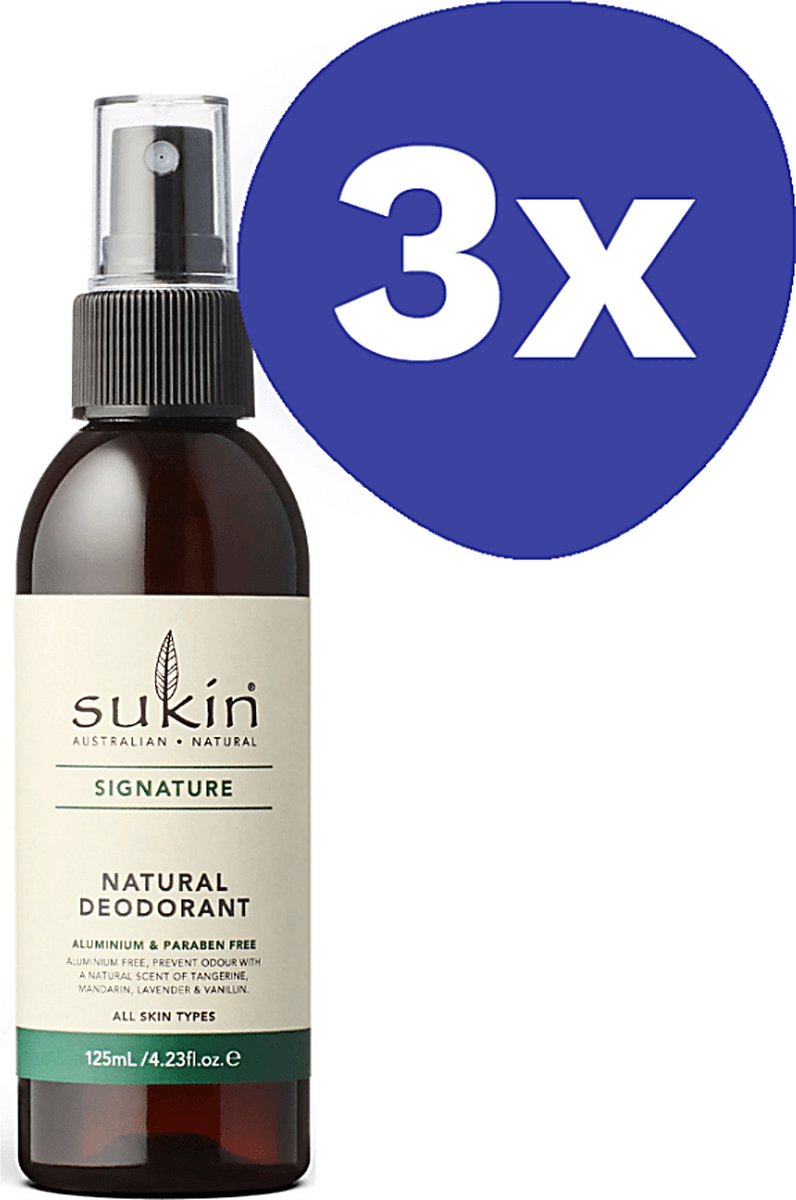Goedkoopste Sukin Deodorant (3x 125ml