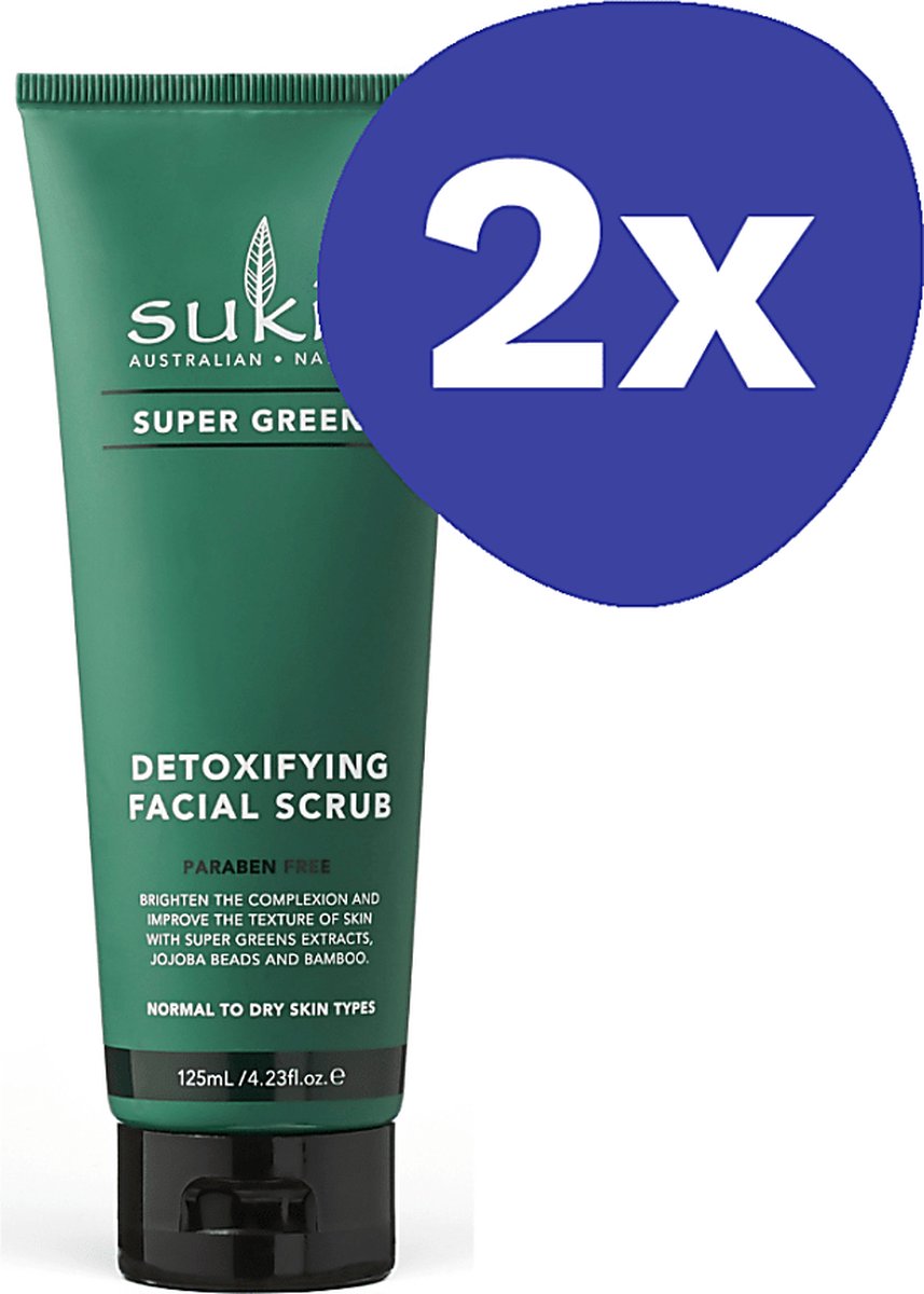 Goedkoopste Sukin Super Greens Detoxifying Facial Scrub (2x 125ml