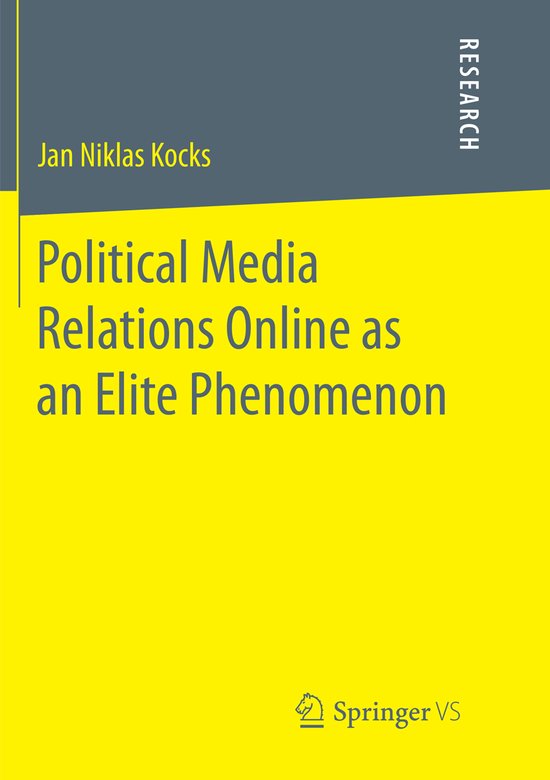 Political Media Relations Online as an Elite Phenomenon - cover