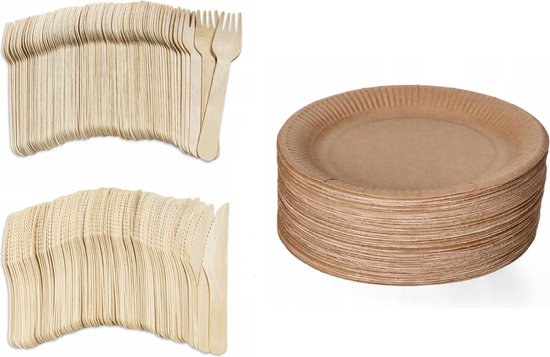 Houten vork 158mm | Houten wegwerpbestek | Hout bestek