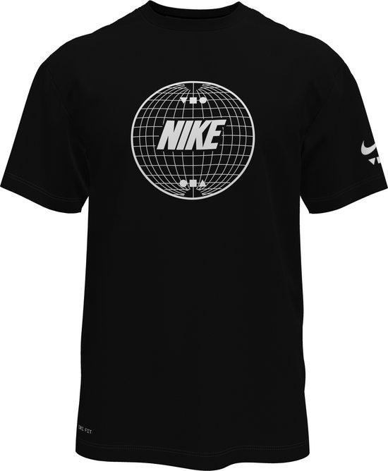 Nike Swim Nike Lead Line - Short sleeve hydroguard Heren Zwemshirt - Black - Maat S