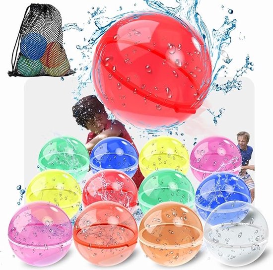 Herbruikbare waterballonnen Soppycid (6 stuks) - zelfsluitende