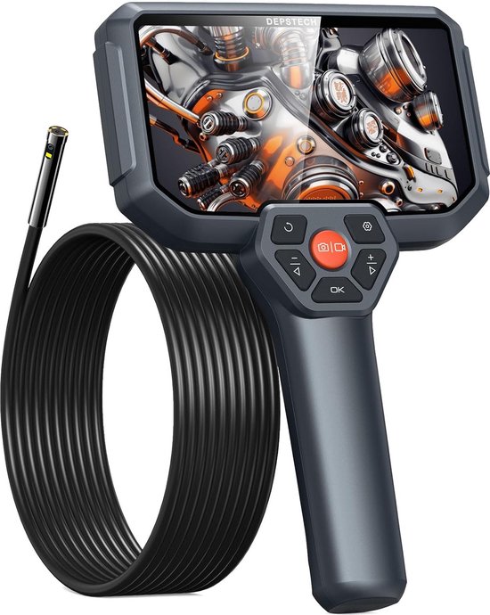 DEPSTECH 5 inch endoscoop - Handheld dual lens - 32 GB TF-kaart - 1080P DEPSTECH 5 inch endoscoop - Handheld dual lens - 32 GB TF-kaart - 1080P