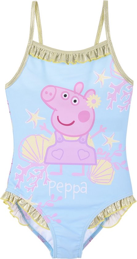 Peppa Pig - Badpak Peppa Pig - blauw - maat 116