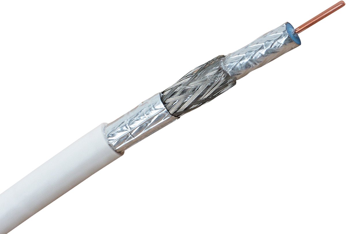 Hirschmann KOKA 9 Eca 4G/LTE proof coaxkabel in doos voor binnen / wit - 20 meter