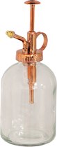 Esschert Design plantenspuit/vernevelaar - helder glas/koper - 19 cm