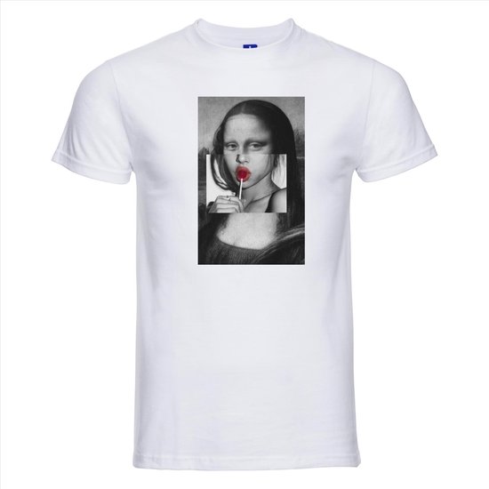 T-shirt Mona | Wit | Maat S