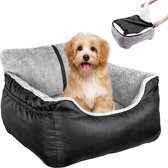 SBW - Autostoel hond - vervoersmiddel huisdier - hond/kat - Zwart/Grijs