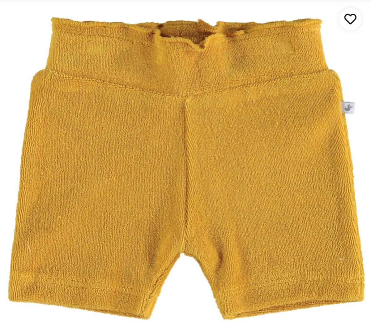 Ducky Beau badstof kort broekje maat 62 Mineral yellow