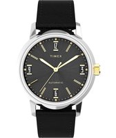 Timex Marlin Automatic TW2W33900 Horloge - Leer - Zwart - Ø 40 mm