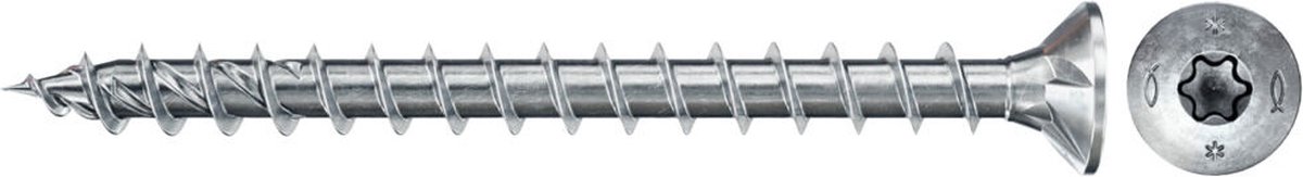 Fischer 670130, Schroef, Hout, Algemeen gebruik, Pozidriv, TX20, ETA-19/0175, ETA-19/0175