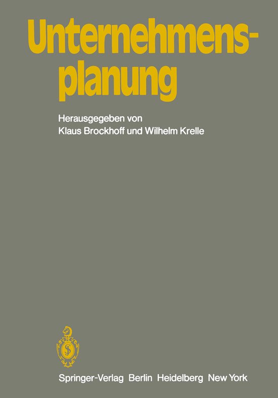 Unternehmensplanung - cover