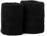 Ecorare® - Zweetbandjes – Pols – 2 stuks - Polsbandjes – Set van 2 – Unisex - Zwart - 8 x 7 cm