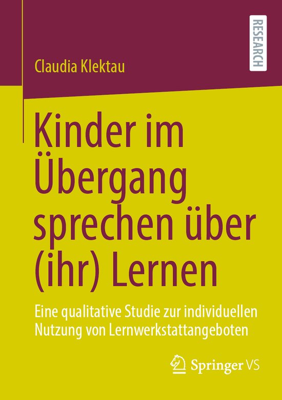 Kinder im Übergang sprechen über (ihr) Lernen - cover