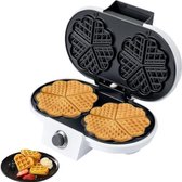 Gratyfied - Gaufrier Hartjes - Gaufrier Coeurs - Coeurs en gaufrier - 25 x 20 x 12 cm - 1,91 kilogrammes - Acier inoxydable - pour 10 gaufres, 1000W