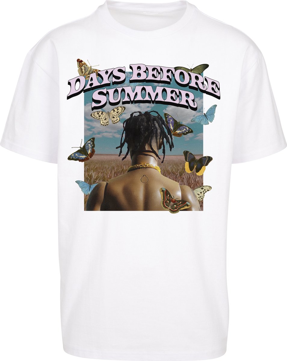 Mister Tee Days Before Summer Oversize Heren T-shirt L Wit