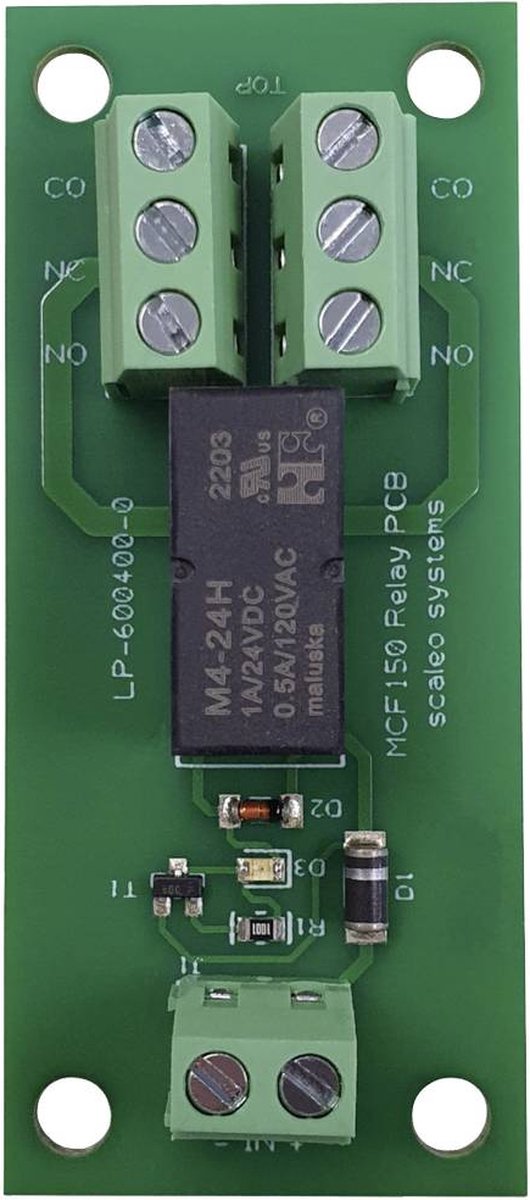 scaleo systems Relaisprintplaat 1 stuk(s) VV-600400-0-C 2x wisselcontact 24 V/DC
