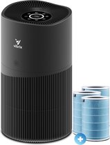 Purificateur d'air Vibrix PureFlow70 Pro + 3 filtres supplémentaires - Jusqu'à 100 m² - Mode automatique + système de filtration 6 en 1 - Indicateur de qualité de l'air - Ioniseur - Filtre à air - Purificateur Air avec filtre HEPA