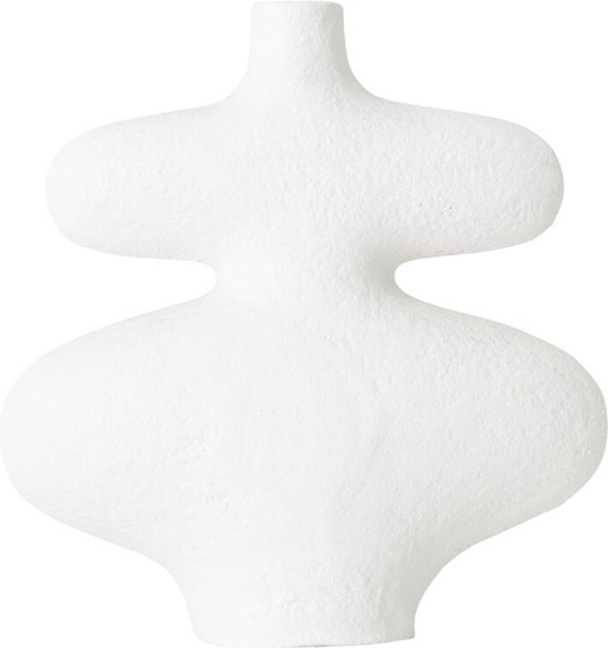 MUST Living Vase La Femme small,30x26x10 cm, fiber cement white painted