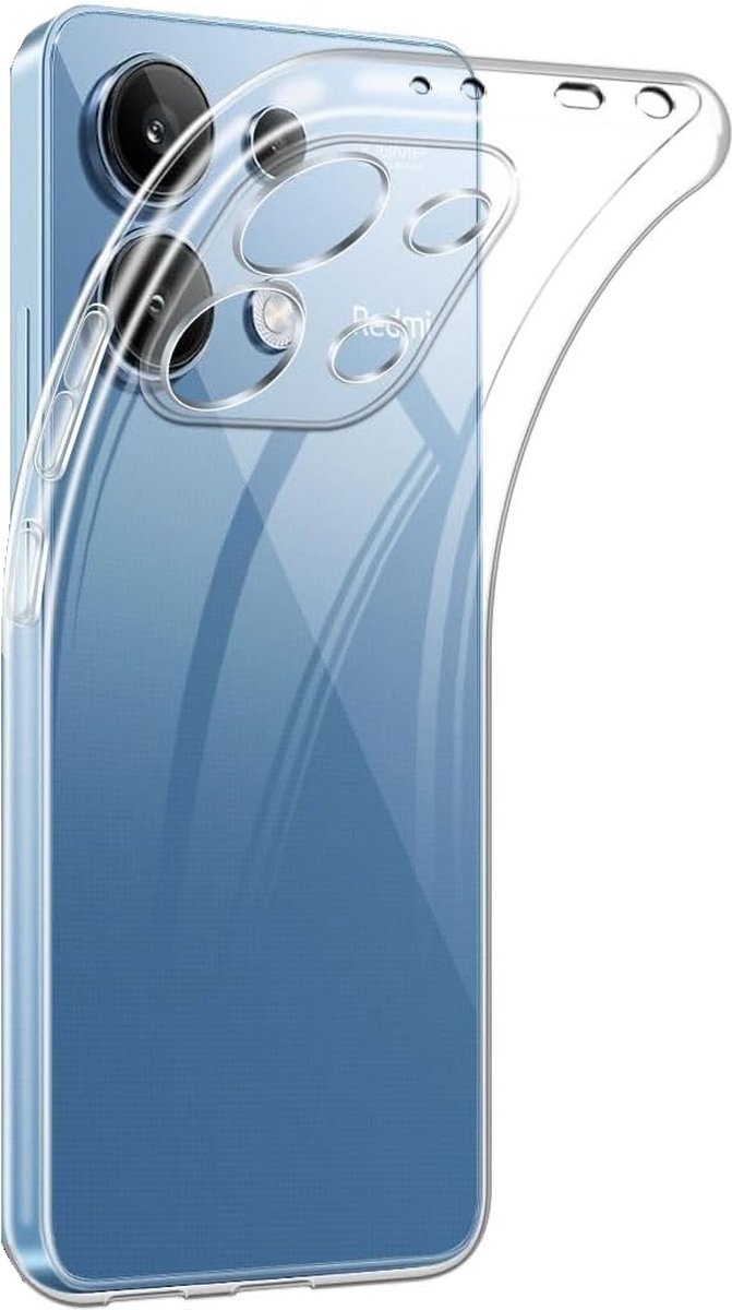 Hoesje voor Xiaomi Redmi Note 13 Pro 4G backcover Shockproof siliconen Transparant