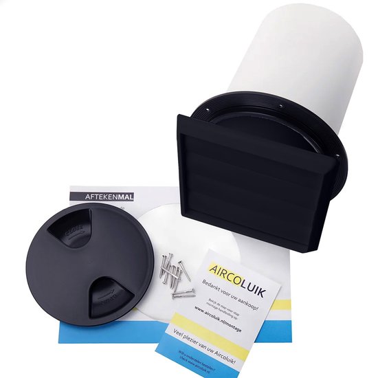 Mobiele aircoafvoer ALX 150 zwart - duopack