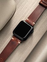 Apple Watch Leren Horlogeband - Brown Vintage Siena - 42mm, 44mm, 45mm